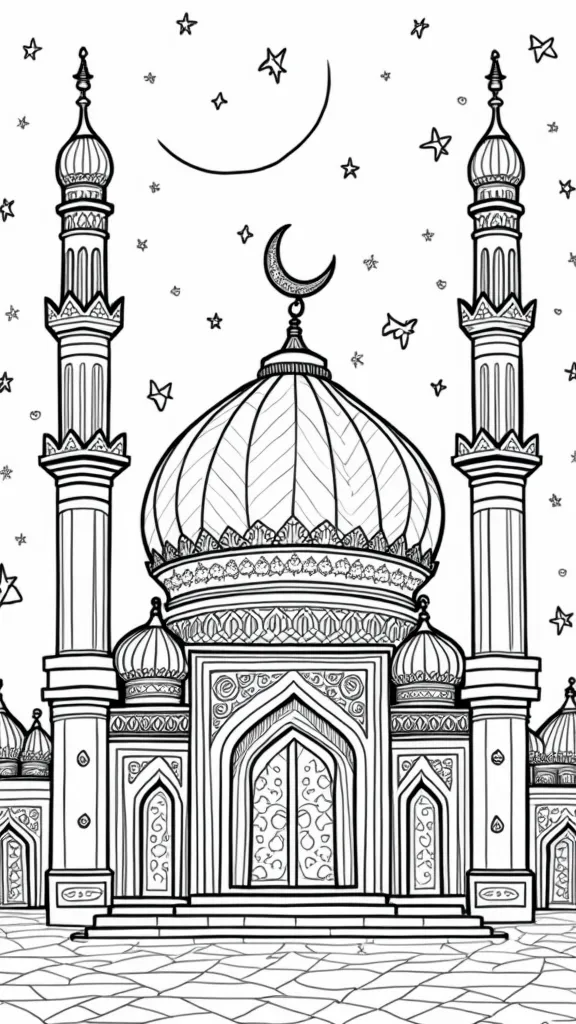 coloring pages ramadan